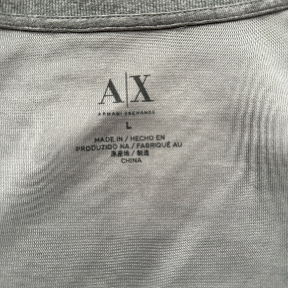 Armani Exchange Men's Grey and BlackJacket, Zip Un. Cotton. Size L - Picture 8 of 12